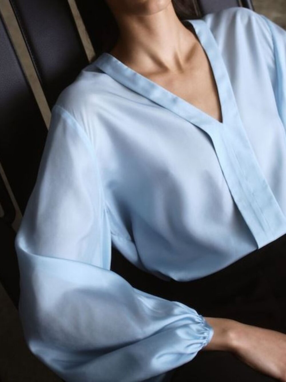 *NEW Judith & Charles 100% Silk Gauguin Blouse Aqua Size Medium